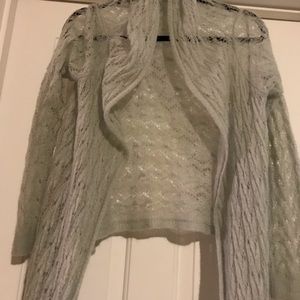 Light Lacey knit sweater with scarf